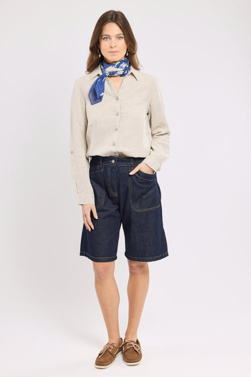 Chemise unie - lin - Le Comptoir Maritime - 3