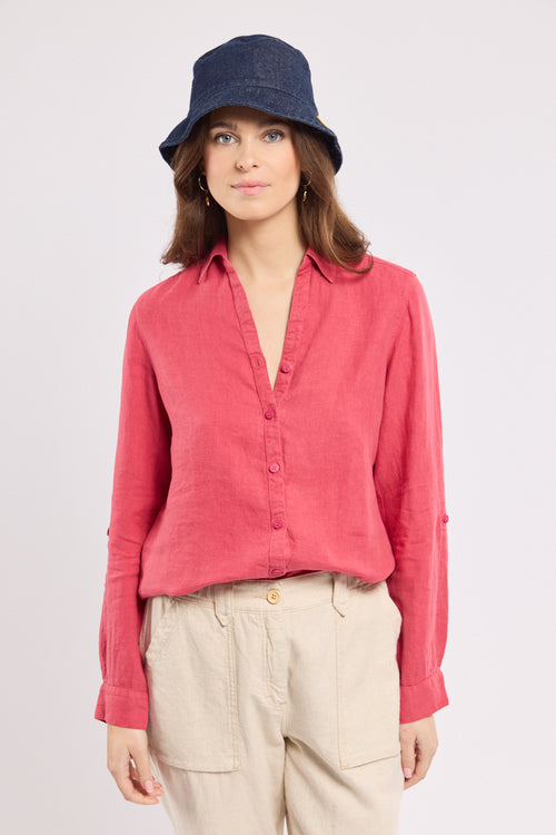 Chemise unie - lin - Le Comptoir Maritime - 1