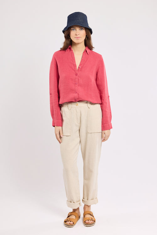 Chemise unie - lin - Le Comptoir Maritime - 3