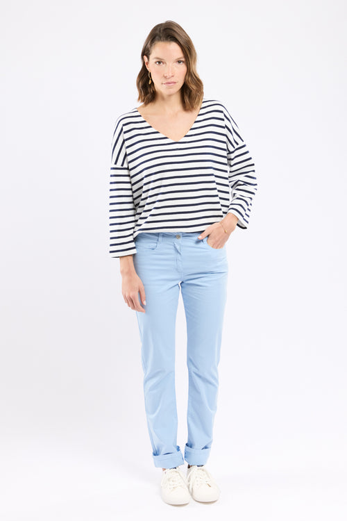 Pantalon coupe droite - coton - Le Comptoir Maritime - 1