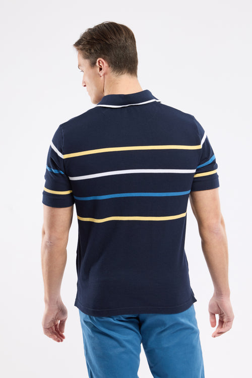 Polo rayé - coton piqué - Le Comptoir Maritime - 4