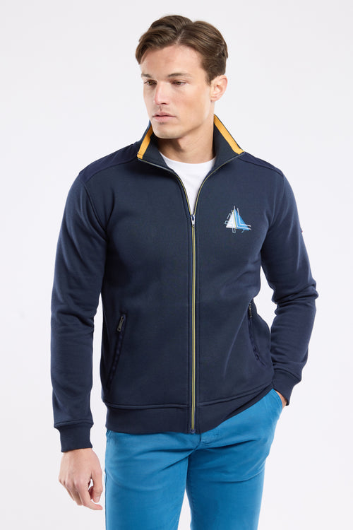 Gilet zippé à coudières - coton - Le Comptoir Maritime - 1