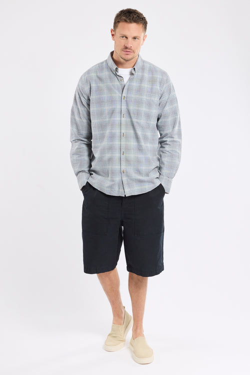 Chemise coupe droite - coton et lin - Le Comptoir Maritime - 3