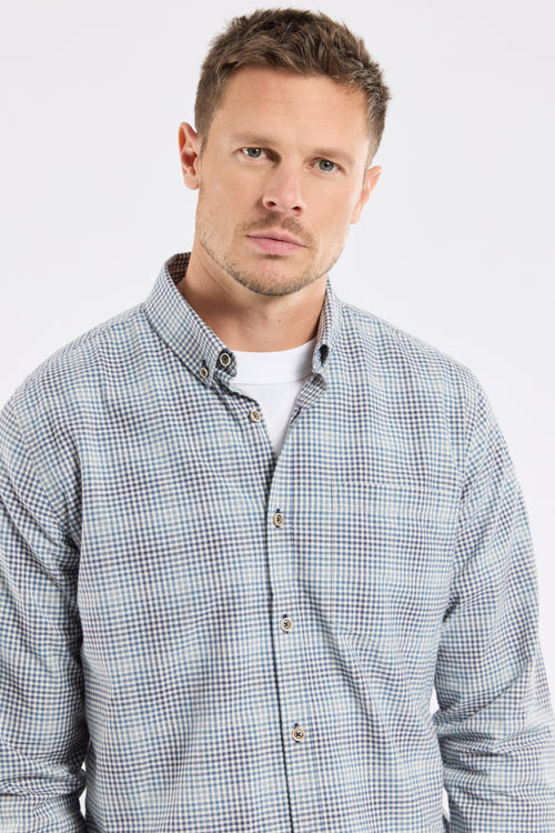 Chemise coupe droite - coton et lin - Le Comptoir Maritime - 2
