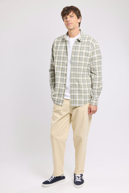 Chemise à carreaux - coton et lin - Le Comptoir Maritime - 6