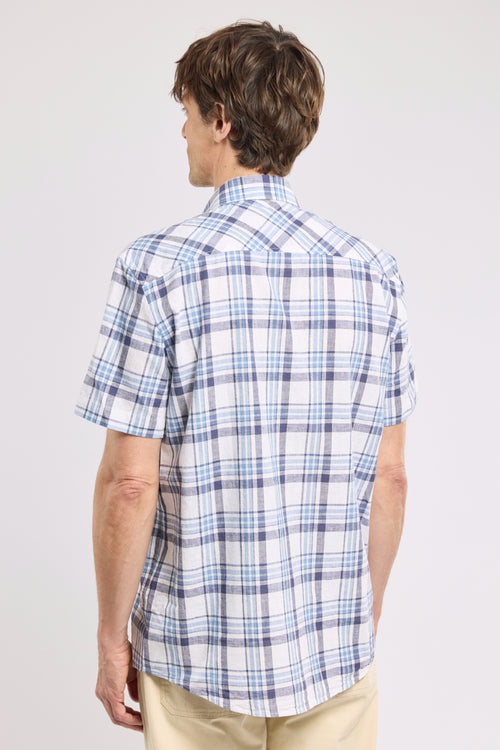 Chemise manches courtes - coton et lin - Le Comptoir Maritime - 4