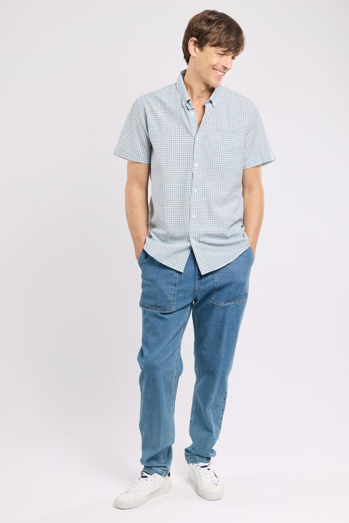 Chemise petits carreaux - coton et lyocel - Le Comptoir Maritime - 3