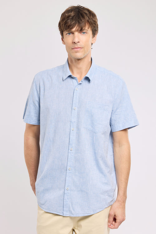 Chemise manches courtes - coton et lin - Le Comptoir Maritime - 1