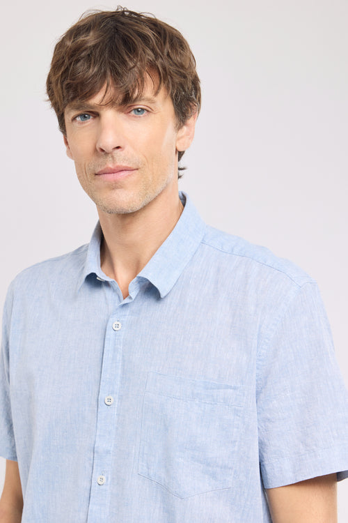 Chemise manches courtes - coton et lin - Le Comptoir Maritime - 2