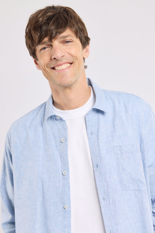Chemise coupe confort - coton et lin - Le Comptoir Maritime - 2