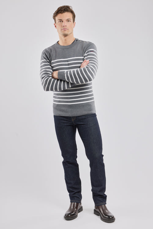 Pull marin Goulenez - laine mérinos - Le Comptoir Maritime - 3