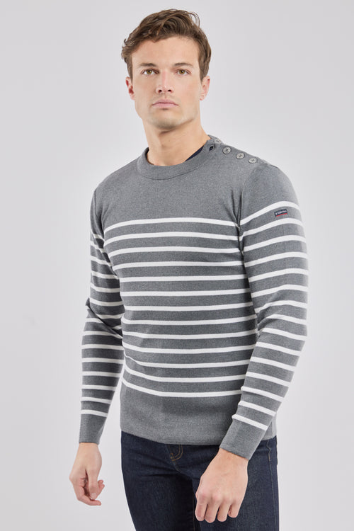 Pull marin Goulenez - laine mérinos - Le Comptoir Maritime - 1