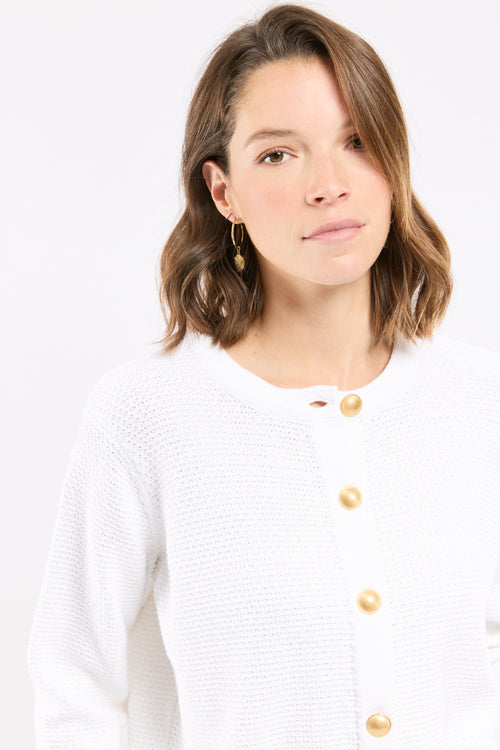 Cardigan maille texturée - coton - Le Comptoir Maritime - 2