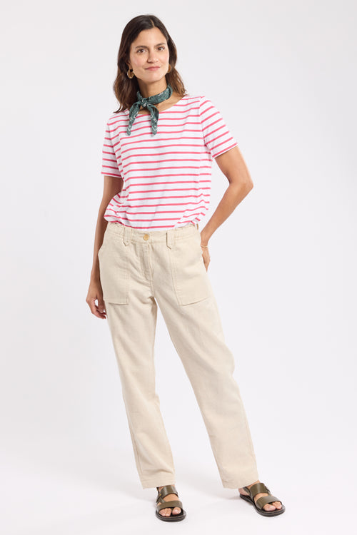 Pantalon taille élastique - coton et lin - Le Comptoir Maritime - 1