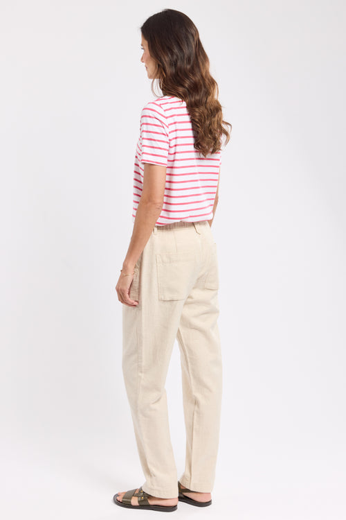 Pantalon taille élastique - coton et lin - Le Comptoir Maritime - 3