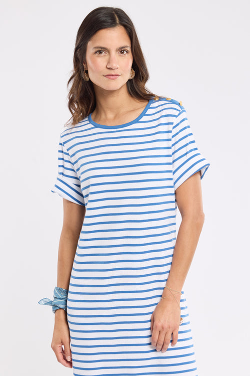 Robe longue rayée - coton épais - Le Comptoir Maritime - 4