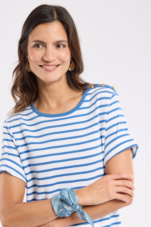 Robe longue rayée - coton épais - Le Comptoir Maritime - 2