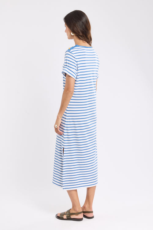 Robe longue rayée - coton épais - Le Comptoir Maritime - 3