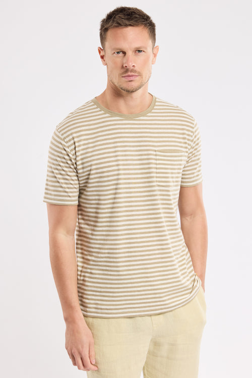 T-shirt rayé - coton et lin - Le Comptoir Maritime - 4