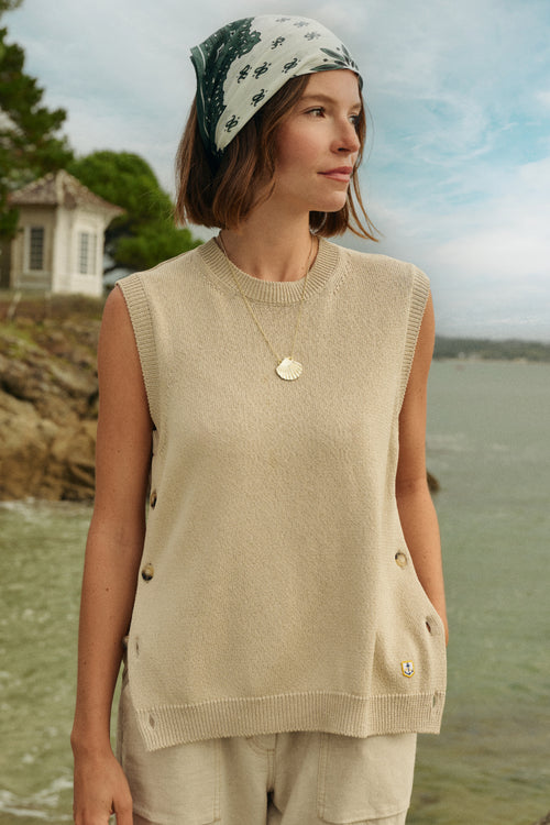 Débardeur en maille Heritage - coton - Le Comptoir Maritime - 1