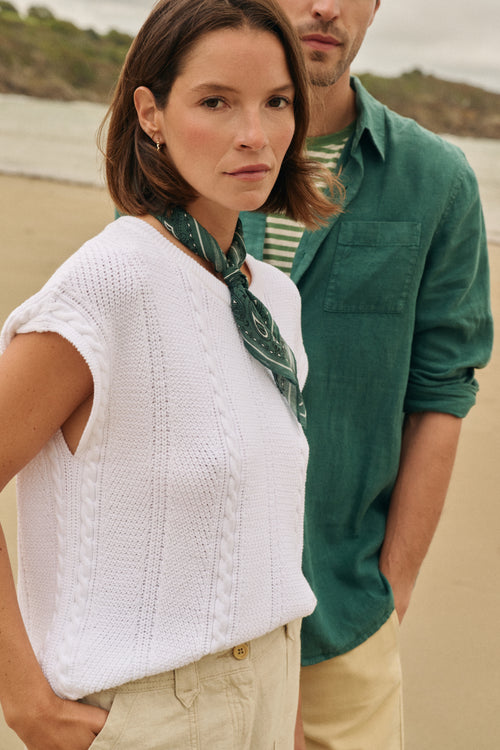 Pull sans manche - coton - Le Comptoir Maritime - 1