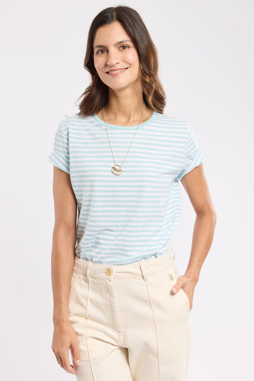 T-shirt rayé - coton et lin - Le Comptoir Maritime - 1