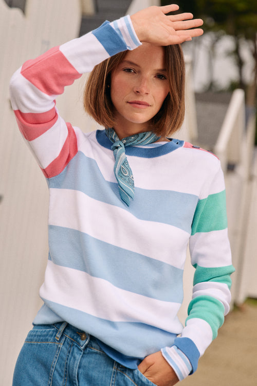 Pull marin tricolore - coton - Le Comptoir Maritime - 4