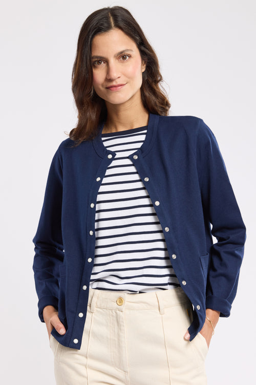 Cardigan boutonné - coton rustique - Le Comptoir Maritime - 4