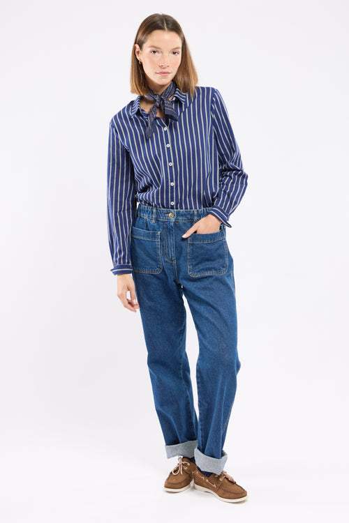 Jean taille élastique - coton - Le Comptoir Maritime - 3