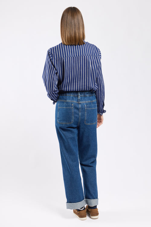 Jean taille élastique - coton - Le Comptoir Maritime - 4