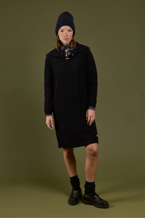 Robe maille torsadée - laine - Le Comptoir Maritime - 1