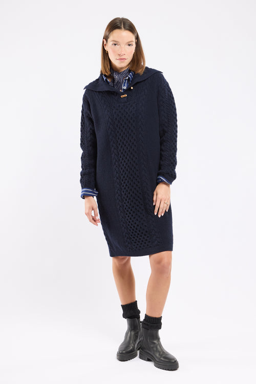 Robe maille torsadée - laine - Le Comptoir Maritime - 6