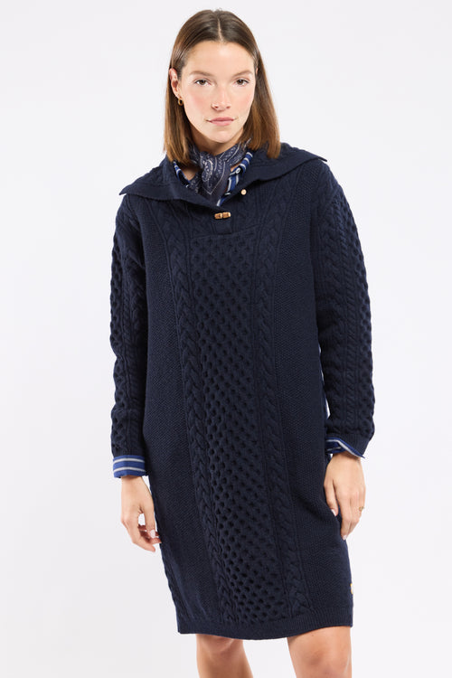 Robe maille torsadée - laine - Le Comptoir Maritime - 2