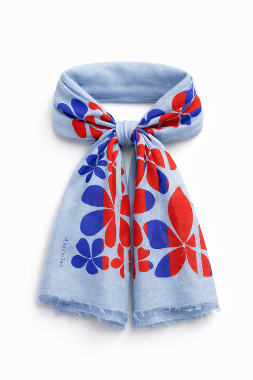 Foulard fleurs - coton - Le Comptoir Maritime - 1