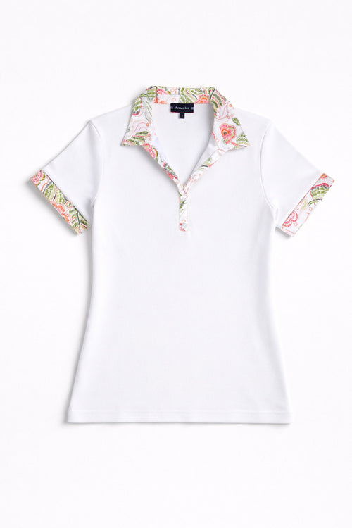 Polo motifs fleuris - coton - Le Comptoir Maritime - 2