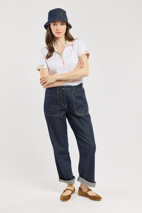 Polo motifs fleuris - coton - Le Comptoir Maritime - 3