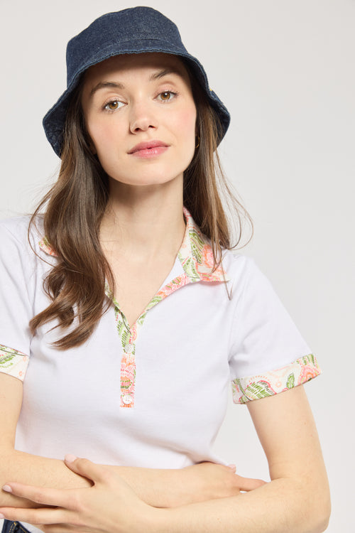 Polo motifs fleuris - coton - Le Comptoir Maritime - 2