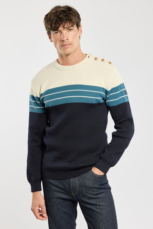 Pull marin bloc color - laine - Le Comptoir Maritime - 5