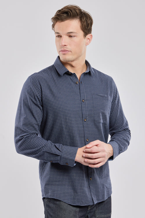 Chemise manches longues droite col souple - Le Comptoir Maritime - 1