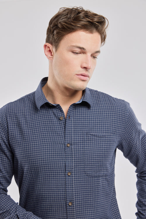 Chemise manches longues droite col souple - Le Comptoir Maritime - 2
