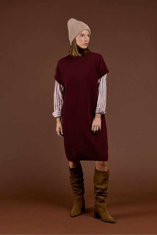Robe pull unie - laine - Le Comptoir Maritime - 2
