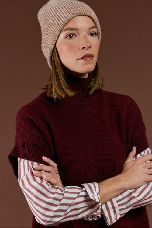 Robe pull unie - laine - Le Comptoir Maritime - 3