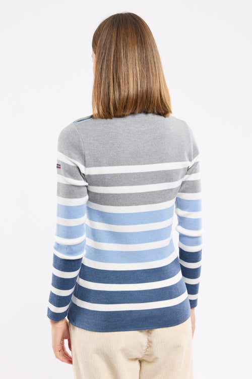 Pull marin rayé - laine mérinos - Le Comptoir Maritime - 6