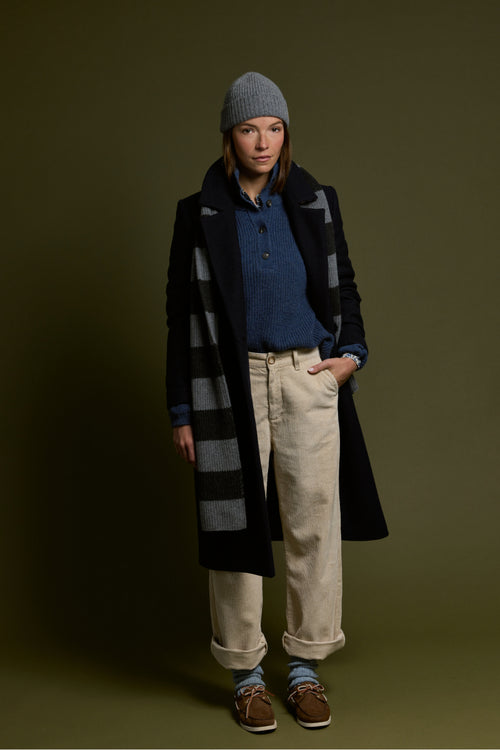 Pantalon large velours côtelé - coton et lin - Le Comptoir Maritime - 1