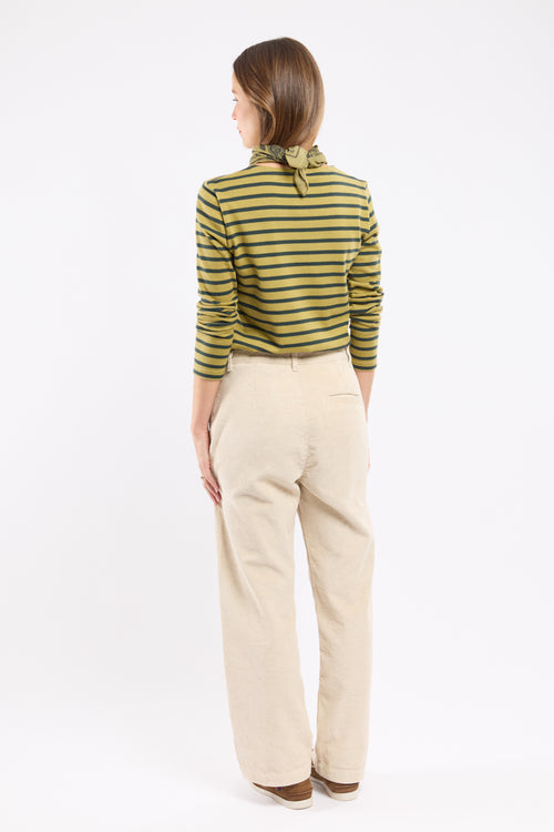 Pantalon large velours côtelé - coton et lin - Le Comptoir Maritime - 3
