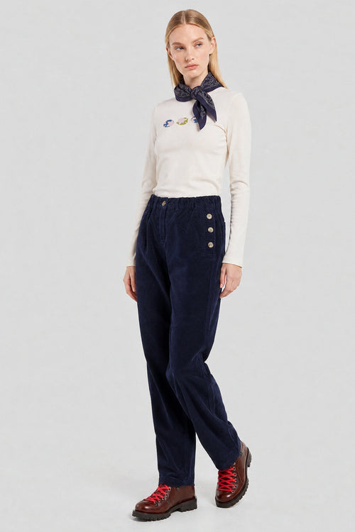 Pantalon à pont velours - coton - Le Comptoir Maritime - 1