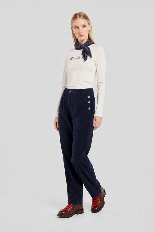 Pantalon à pont velours - coton - Le Comptoir Maritime - 1