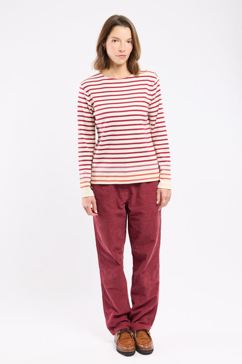 Marinière épaule boutonnée - coton épais - Le Comptoir Maritime - 2