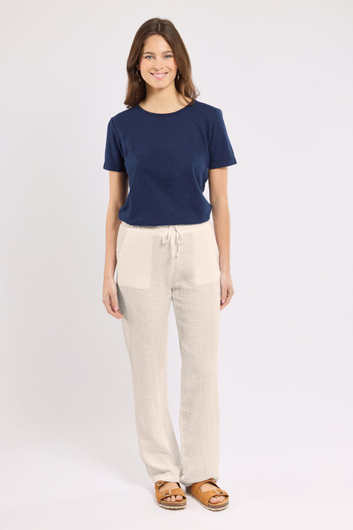 Pantalon taille élastique  - lin - Le Comptoir Maritime - 1