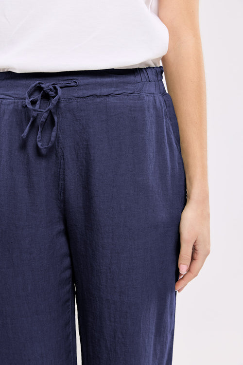 Pantalon taille élastique  - lin - Le Comptoir Maritime - 2